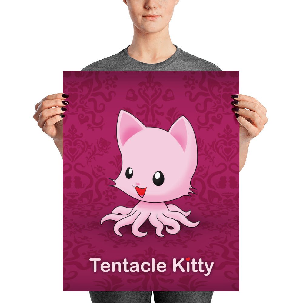 Tentacle Kitty Poster