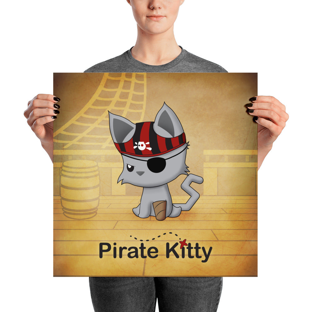 Pirate Kitty Poster