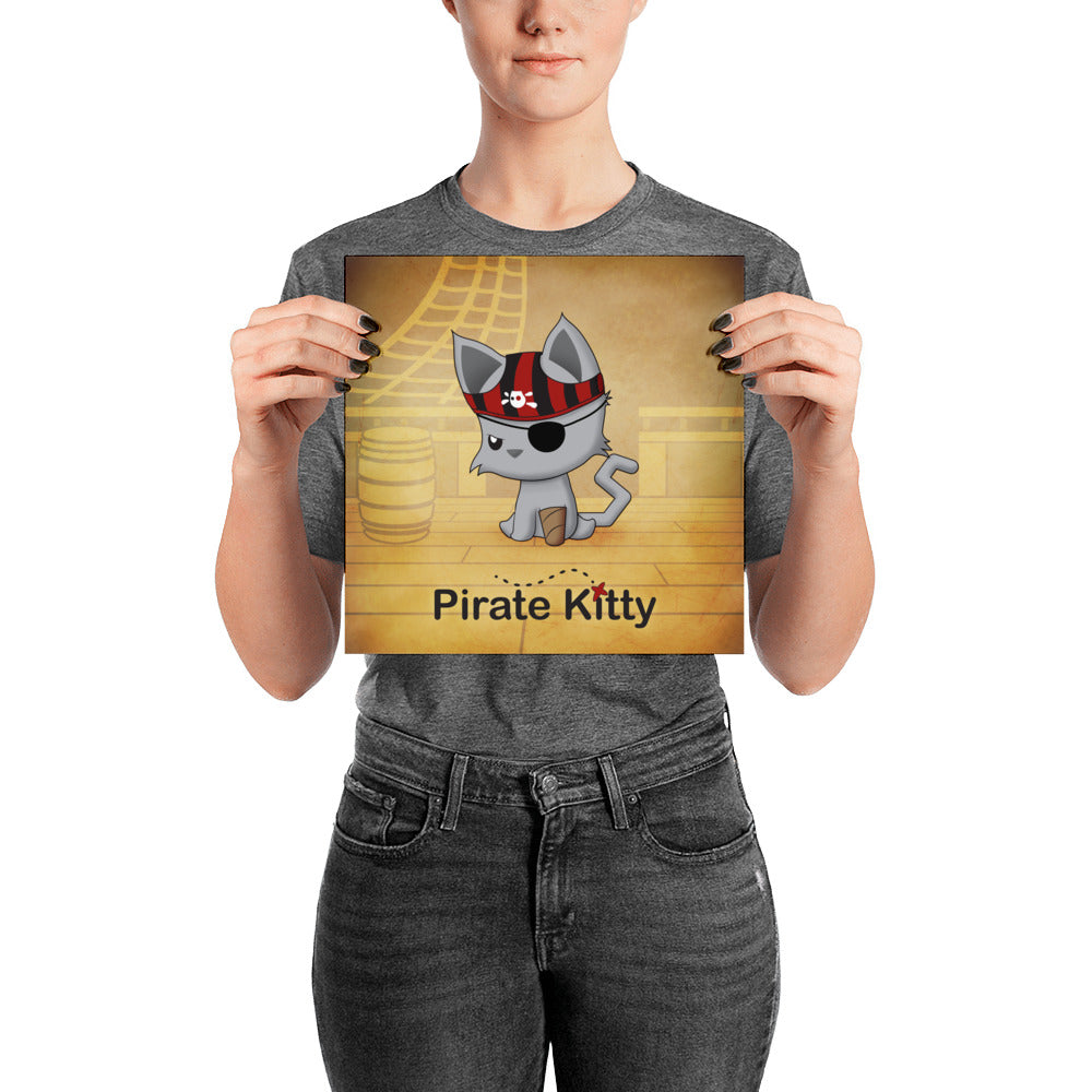 Pirate Kitty Poster