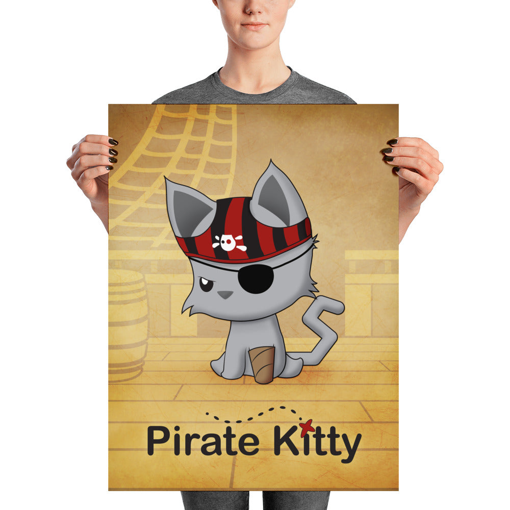 Pirate Kitty Poster