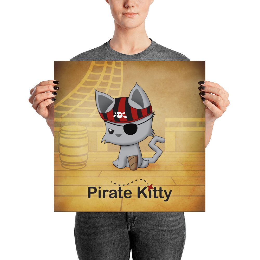 Pirate Kitty Poster