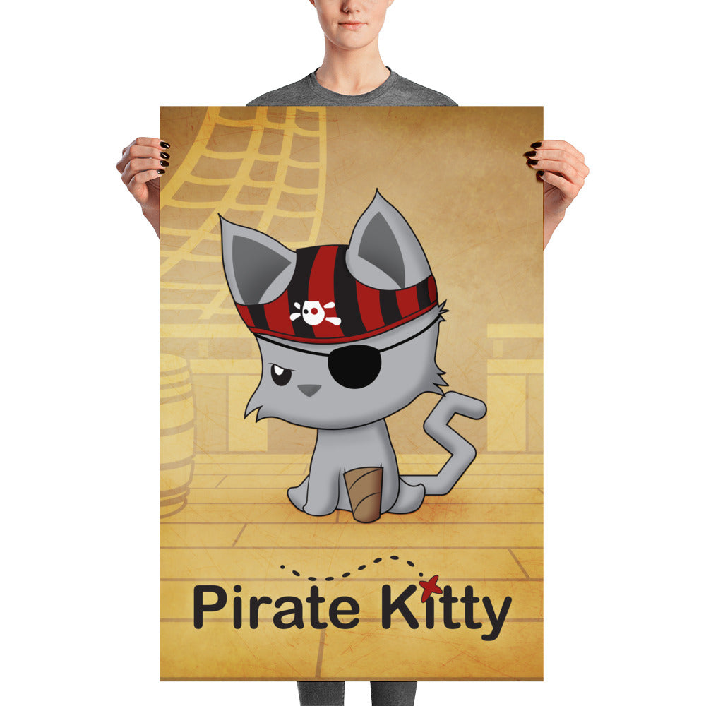 Pirate Kitty Poster