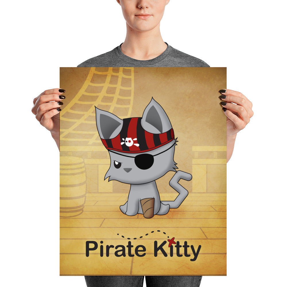 Pirate Kitty Poster