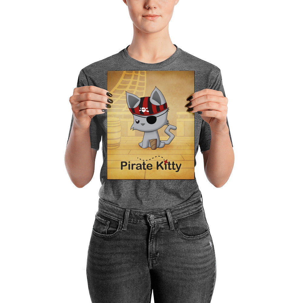 Pirate Kitty Poster