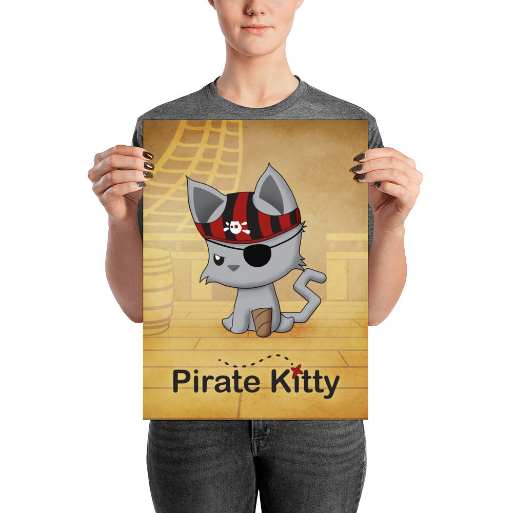 Pirate Kitty Poster