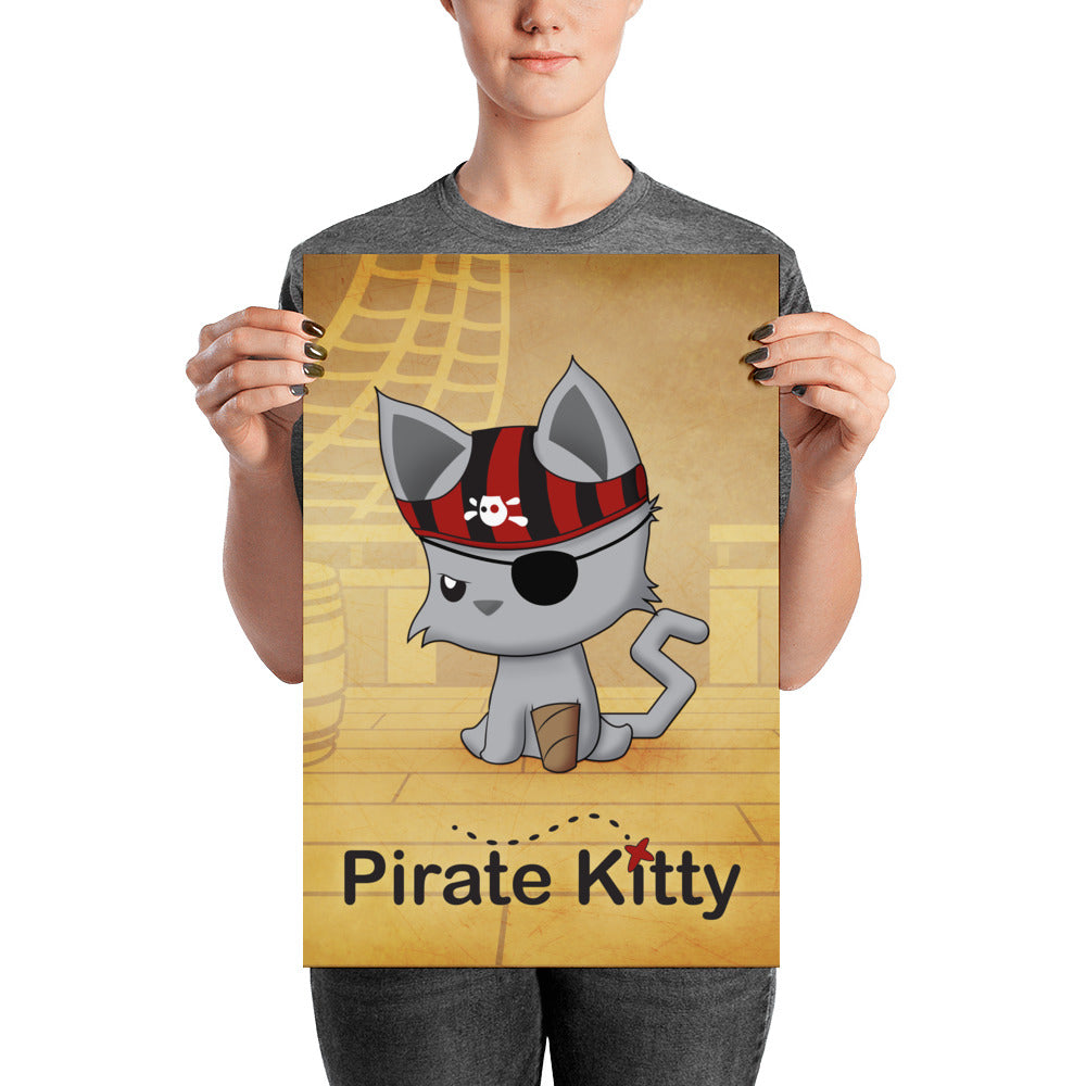 Pirate Kitty Poster