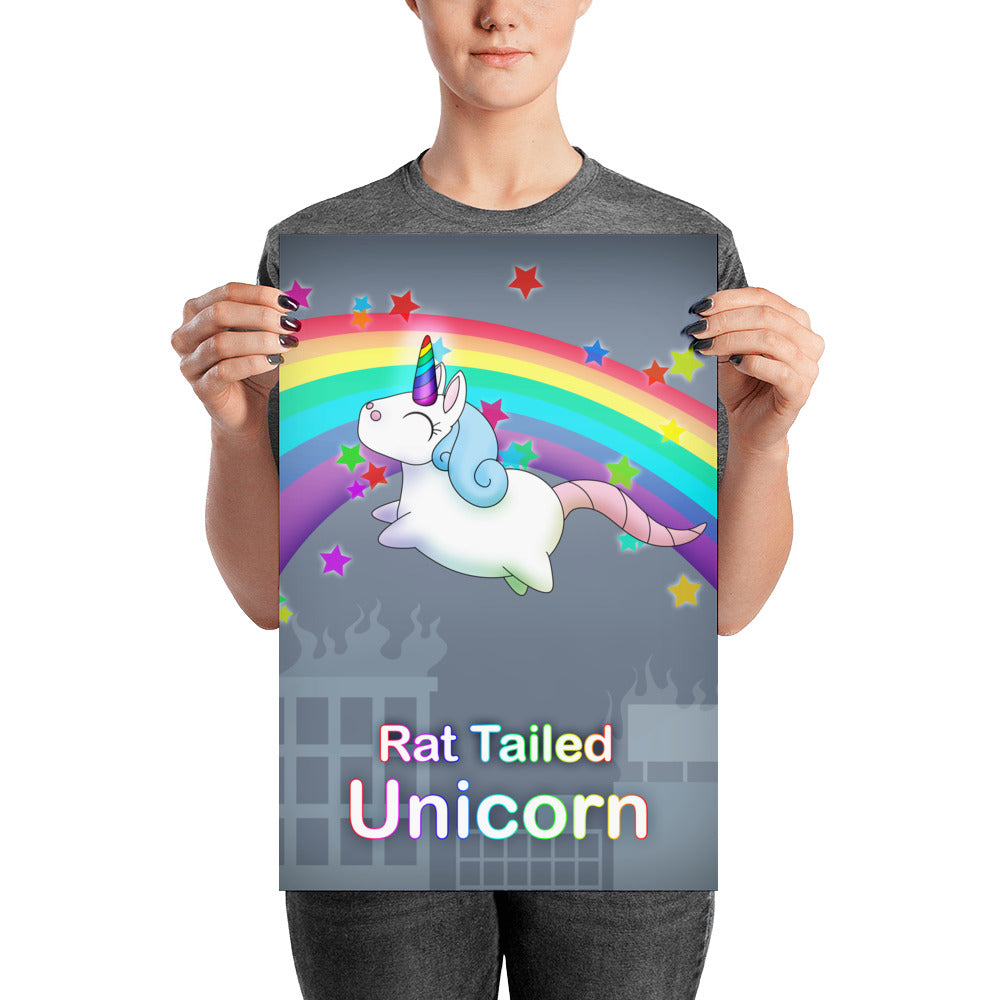 Rat Tailed Unicorn Poster