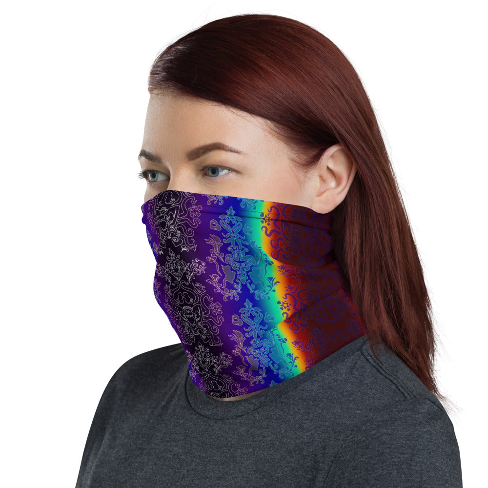 Dark Rainbow Neck Gaiter