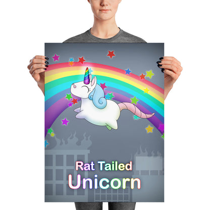 Rat Tailed Unicorn Poster