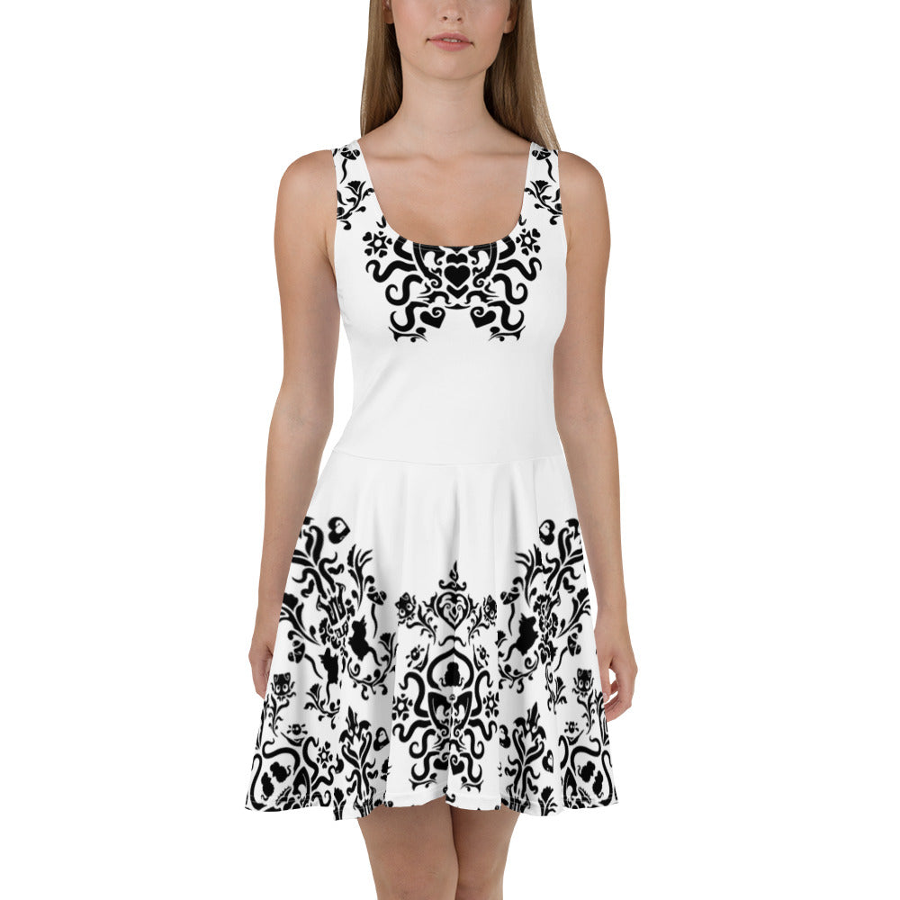 White Victorian Skater Dress