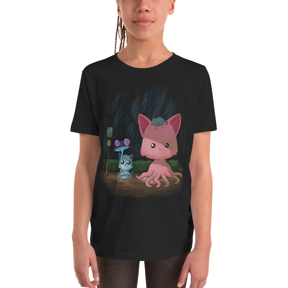 My Neighbor Tentacle Kitty Youth Short Sleeve T-Shirt