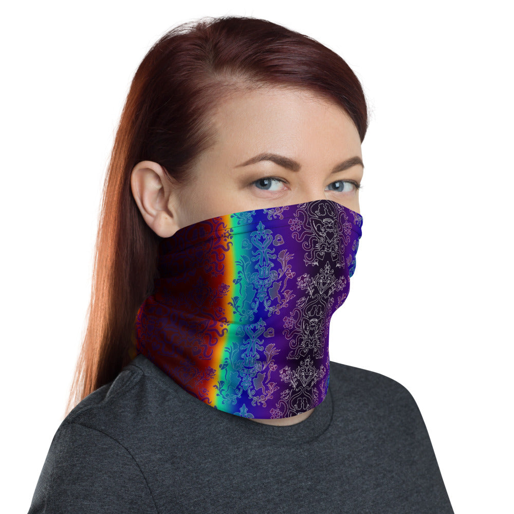 Dark Rainbow Neck Gaiter