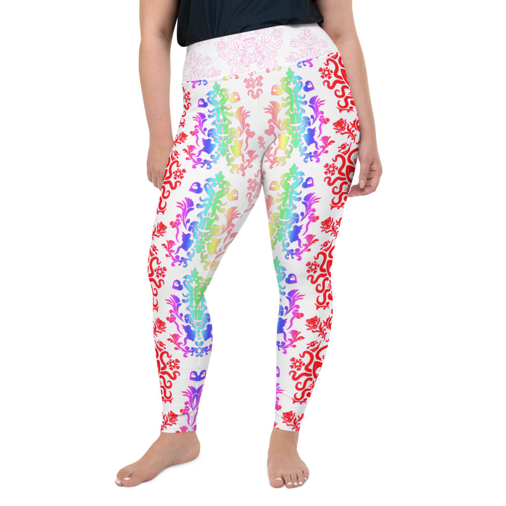 Rainbow Brighter All-Over Print Plus Size Leggings