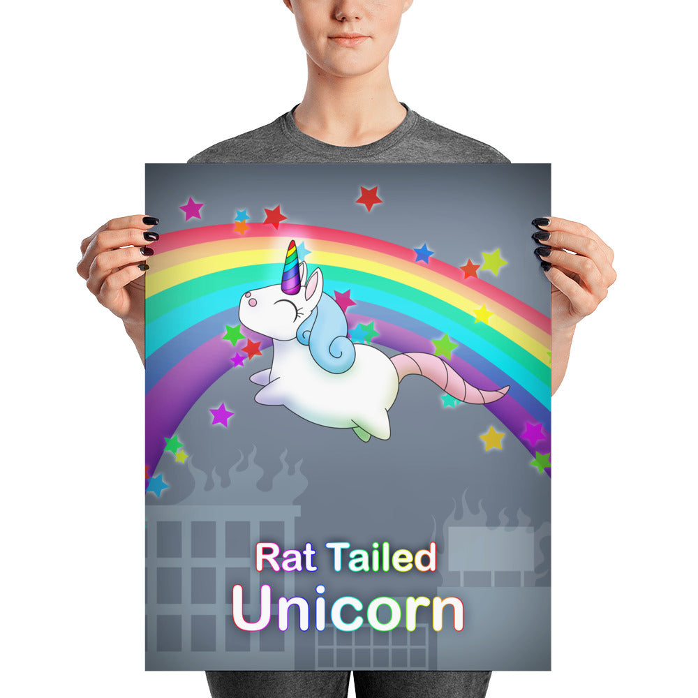 Rat Tailed Unicorn Poster