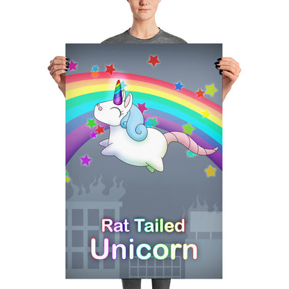 Rat Tailed Unicorn Poster