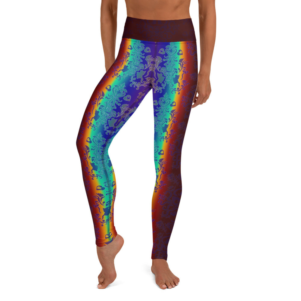 Dark Rainbow Yoga Leggings