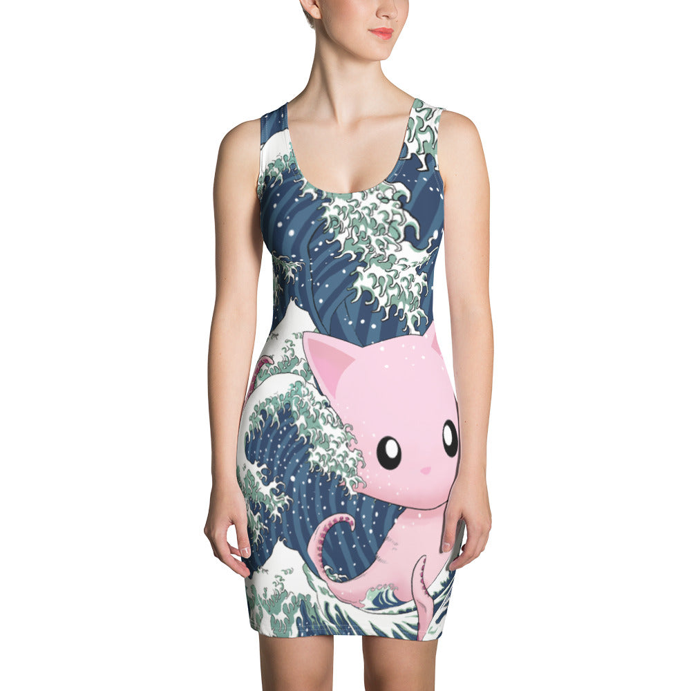 Tentacle Kitty Wave Dress