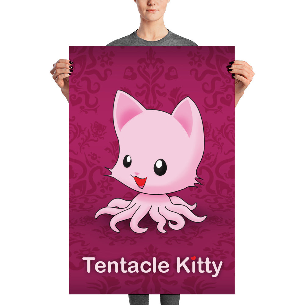 Tentacle Kitty Poster