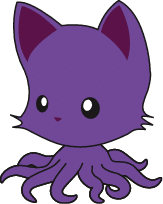 purple tentecal kitty